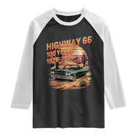 Route Highway 66 Centennial Raglan Shirt 100 Year Road Trip Adventure
