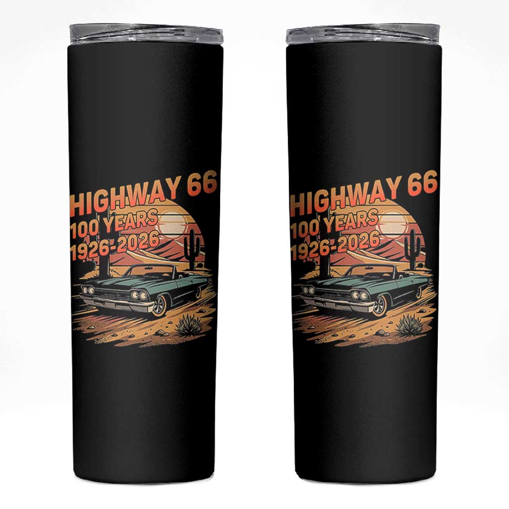 Route Highway 66 Centennial Skinny Tumbler 100 Year Road Trip Adventure