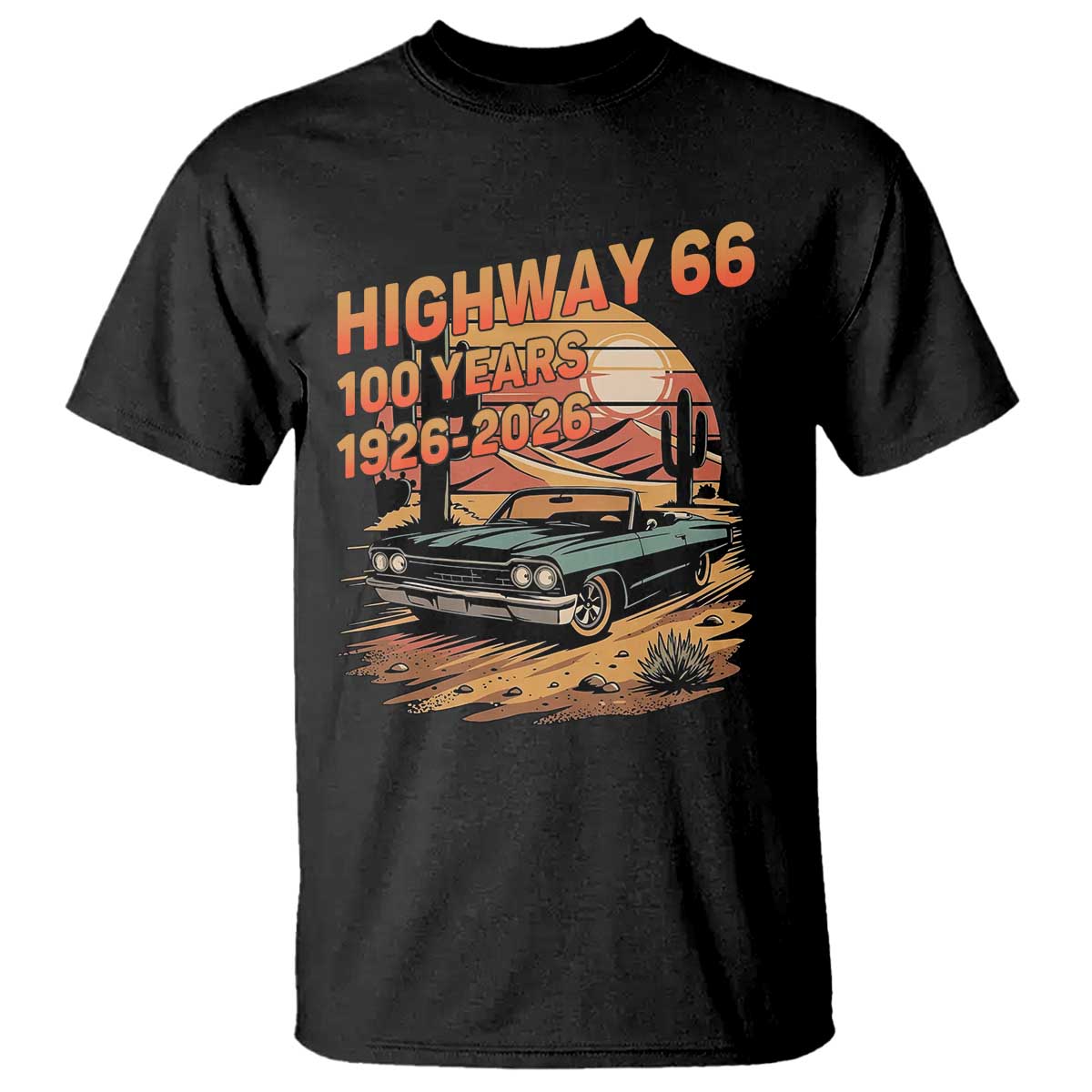 Route Highway 66 Centennial T Shirt 100 Year Road Trip Adventure