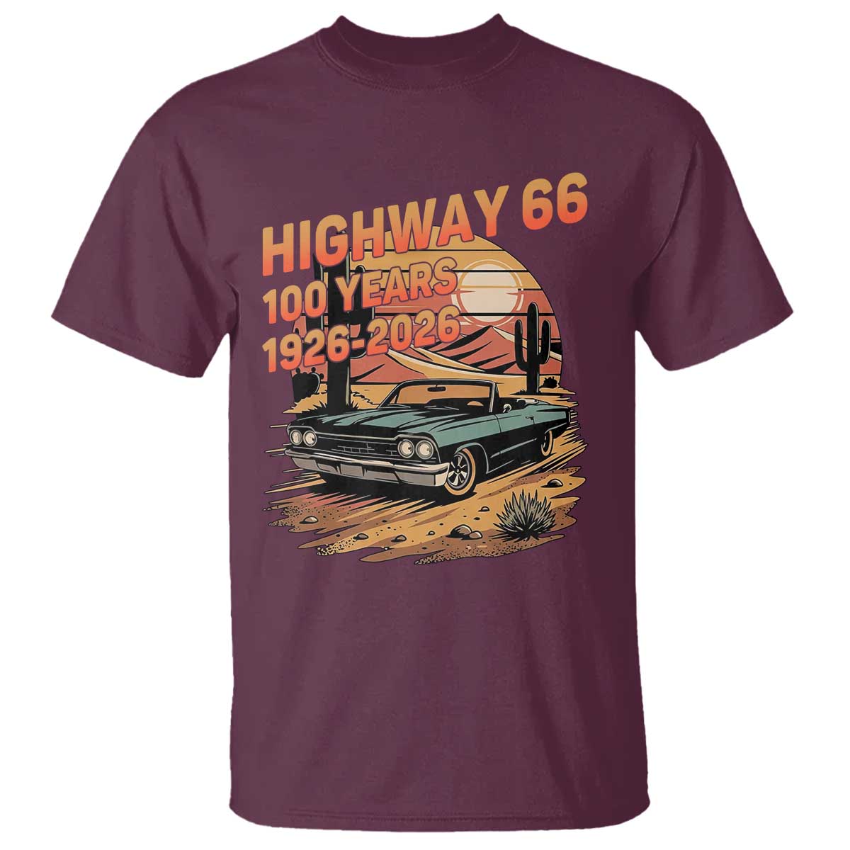 Route Highway 66 Centennial T Shirt 100 Year Road Trip Adventure