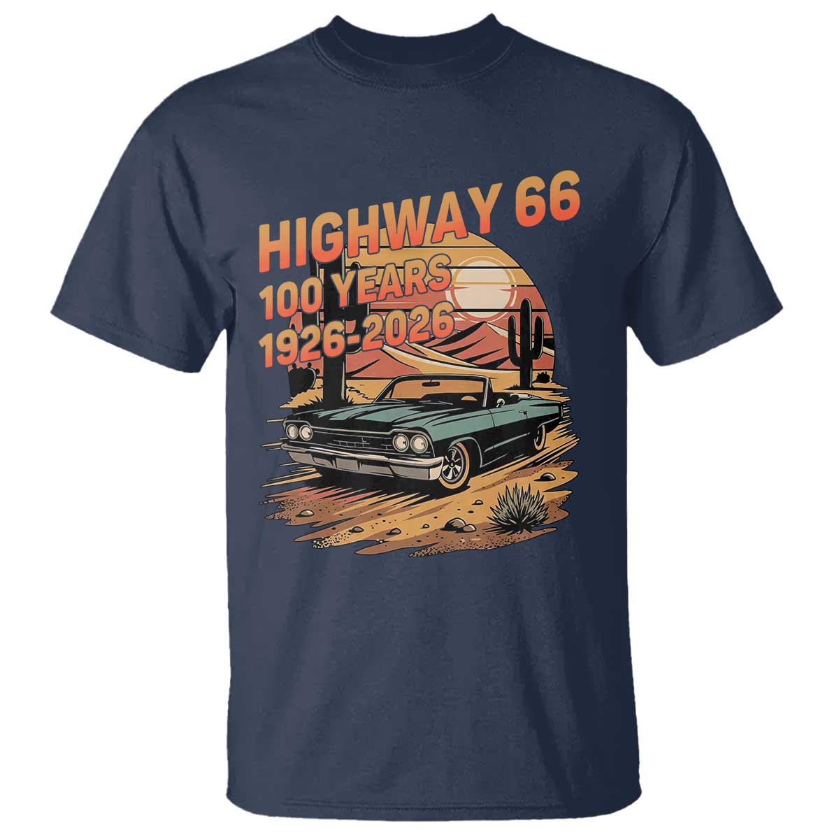 Route Highway 66 Centennial T Shirt 100 Year Road Trip Adventure