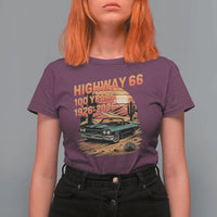 Route Highway 66 Centennial T Shirt For Women 100 Year Road Trip Adventure