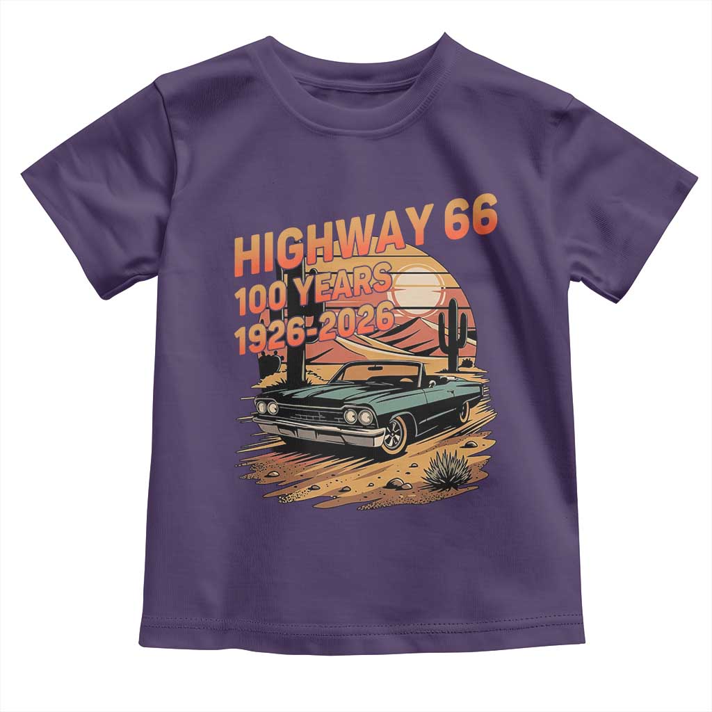 Route Highway 66 Centennial Toddler T Shirt 100 Year Road Trip Adventure