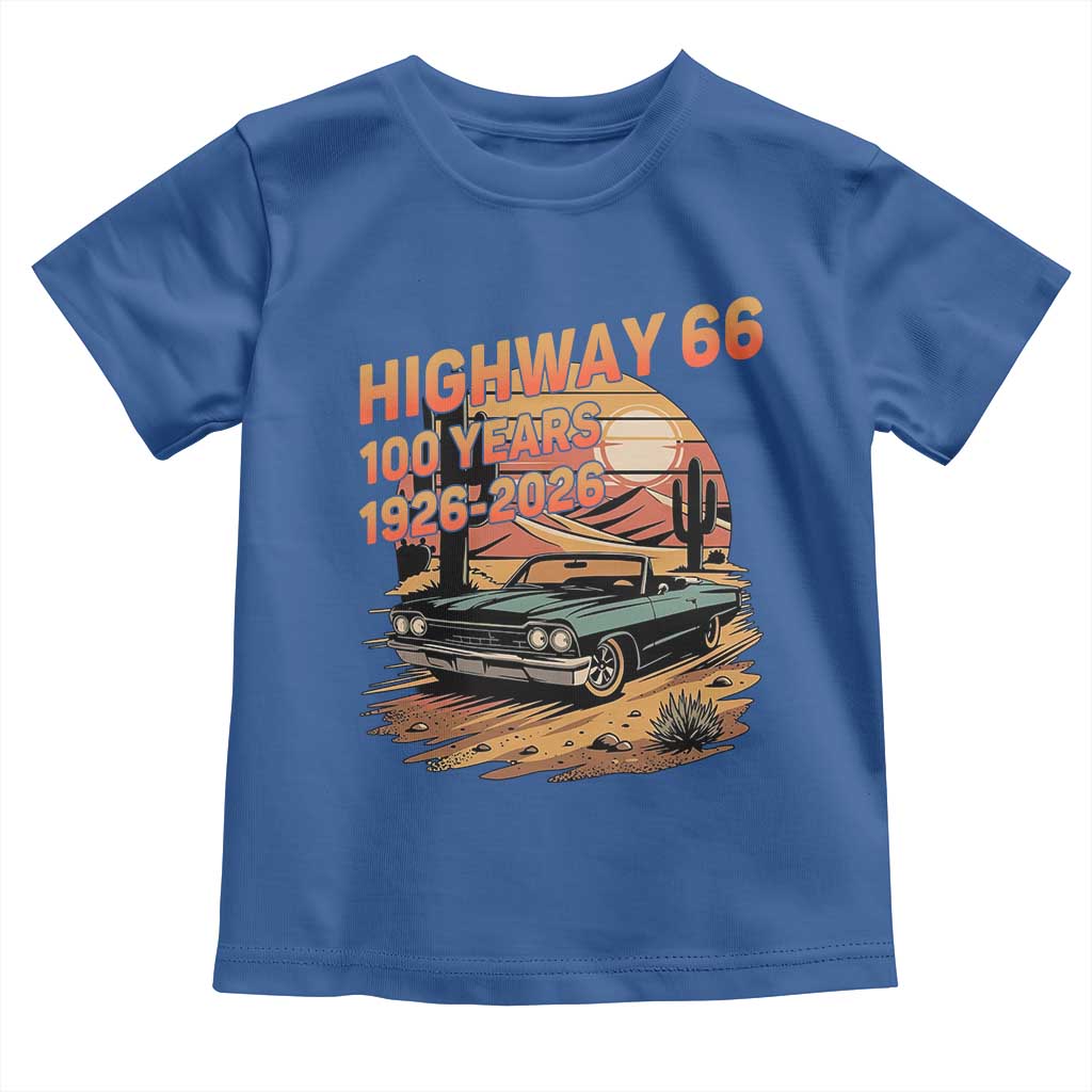 Route Highway 66 Centennial Toddler T Shirt 100 Year Road Trip Adventure