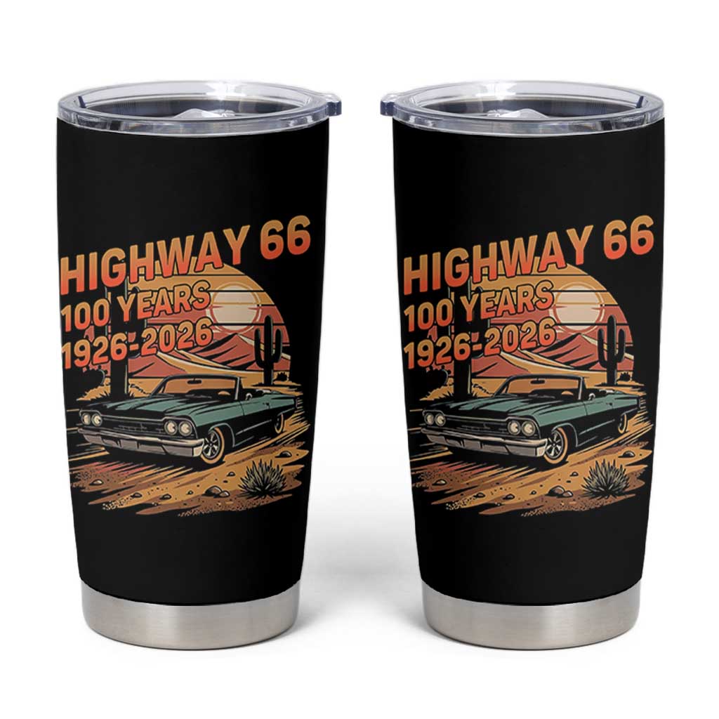 Route Highway 66 Centennial Tumbler Cup 100 Year Road Trip Adventure