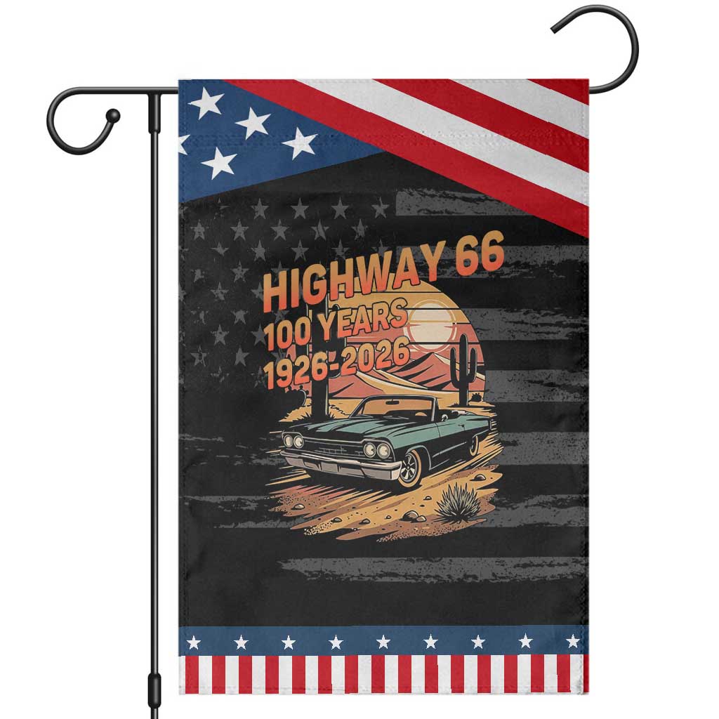 Route Highway 66 Centennial Garden Flag 100 Year Road Trip Adventure