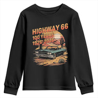Route Highway 66 Centennial Youth Sweatshirt 100 Year Road Trip Adventure