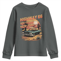 Route Highway 66 Centennial Youth Sweatshirt 100 Year Road Trip Adventure