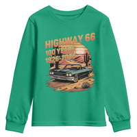 Route Highway 66 Centennial Youth Sweatshirt 100 Year Road Trip Adventure
