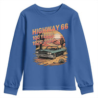 Route Highway 66 Centennial Youth Sweatshirt 100 Year Road Trip Adventure