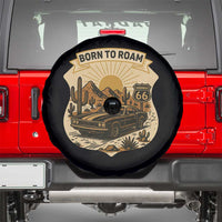 Vintage Muscle Car Route Highway 66 Spare Tire Cover Born To Roam Road Trip