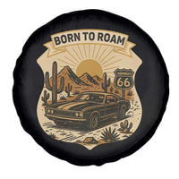 Vintage Muscle Car Route Highway 66 Spare Tire Cover Born To Roam Road Trip