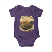 Vintage Muscle Car Route Highway 66 Baby Onesie Born To Roam Road Trip