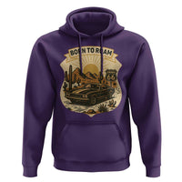 Vintage Muscle Car Route Highway 66 Hoodie Born To Roam Road Trip