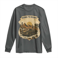 Vintage Muscle Car Route Highway 66 Long Sleeve Shirt Born To Roam Road Trip