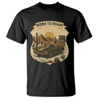 Vintage Muscle Car Route Highway 66 T Shirt Born To Roam Road Trip