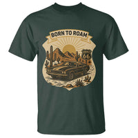 Vintage Muscle Car Route Highway 66 T Shirt Born To Roam Road Trip