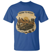 Vintage Muscle Car Route Highway 66 T Shirt Born To Roam Road Trip