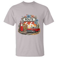 Retro Route Highway 66 T Shirt Boho Wildflower Americana Floral