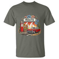 Retro Route Highway 66 T Shirt Boho Wildflower Americana Floral
