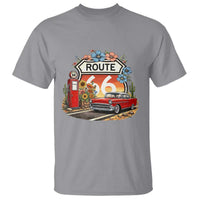 Retro Route Highway 66 T Shirt Boho Wildflower Americana Floral