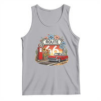 Retro Route Highway 66 Tank Top Boho Wildflower Americana Floral