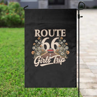 Retro Floral Route Highway 66 Girls Trip Road Trip Garden Flag