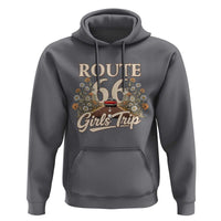 Retro Floral Route Highway 66 Girls Trip Road Trip Hoodie