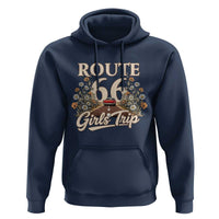 Retro Floral Route Highway 66 Girls Trip Road Trip Hoodie