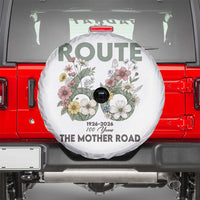 Route Highway 66 Spare Tire Cover Floral Centennial 100 Year Anniversary