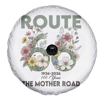 Route Highway 66 Spare Tire Cover Floral Centennial 100 Year Anniversary