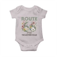 Route Highway 66 Baby Onesie Floral Centennial 100 Year Anniversary