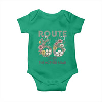 Route Highway 66 Baby Onesie Floral Centennial 100 Year Anniversary