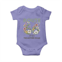 Route Highway 66 Baby Onesie Floral Centennial 100 Year Anniversary