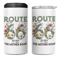 Route Highway 66 4 in 1 Can Cooler Tumbler Floral Centennial 100 Year Anniversary