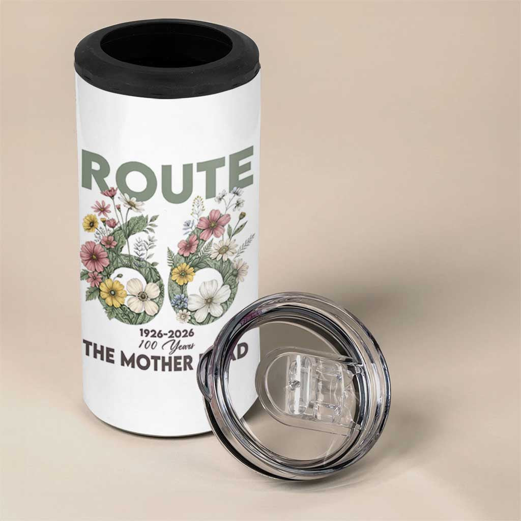 Route Highway 66 4 in 1 Can Cooler Tumbler Floral Centennial 100 Year Anniversary