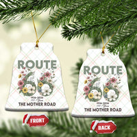 Route Highway 66 Ceramic Ornament Floral Centennial 100 Year Anniversary