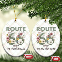 Route Highway 66 Ceramic Ornament Floral Centennial 100 Year Anniversary