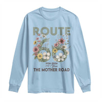 Route Highway 66 Long Sleeve Shirt Floral Centennial 100 Year Anniversary