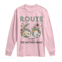 Route Highway 66 Long Sleeve Shirt Floral Centennial 100 Year Anniversary