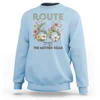 Route Highway 66 Sweatshirt Floral Centennial 100 Year Anniversary