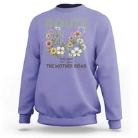Route Highway 66 Sweatshirt Floral Centennial 100 Year Anniversary