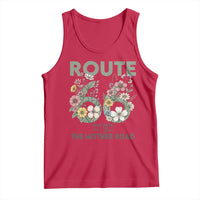 Route Highway 66 Tank Top Floral Centennial 100 Year Anniversary