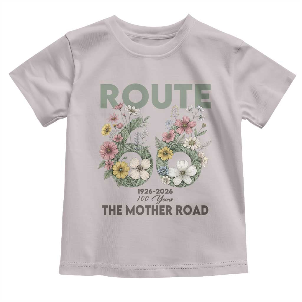 Route Highway 66 Toddler T Shirt Floral Centennial 100 Year Anniversary
