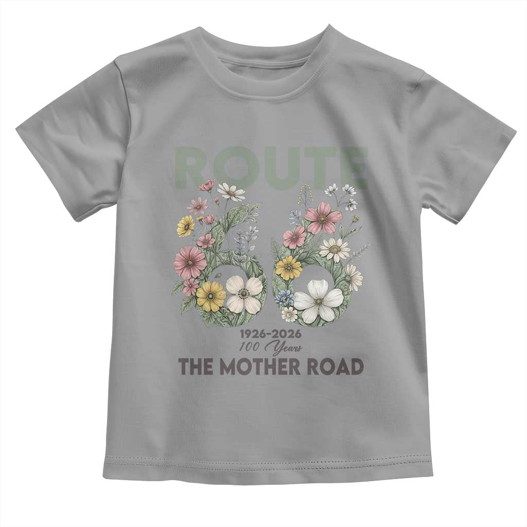 Route Highway 66 Toddler T Shirt Floral Centennial 100 Year Anniversary