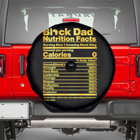 Black Dad Nutrition Facts Spare Tire Cover African American Fathers Day