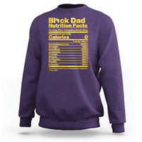 Black Dad Nutrition Facts Sweatshirt African American Fathers Day