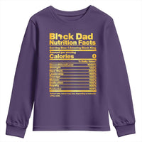Black Dad Nutrition Facts Youth Sweatshirt African American Fathers Day