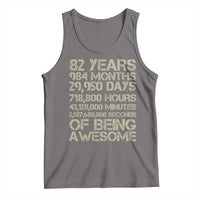 Vintage 82nd Milestone Birthday Tank Top 82 Years Of Being Awesome