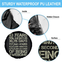 Vintage 83rd Milestone Birthday Spare Tire Cover 83 Years Of Being Awesome
